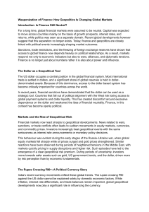 Weaponization of Finance: Geopolitics & Global Markets