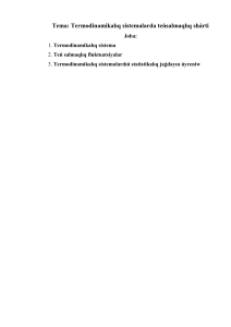 Termodinamik Dengesi ve Dalgalanmalar