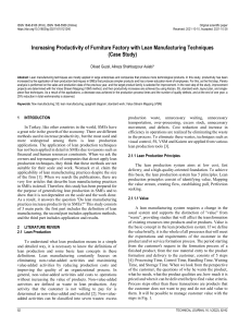 Lean Manufacturing in Furniture Factory