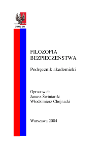 Filozofia Bezpieczeństwa - Podręcznik Akademicki