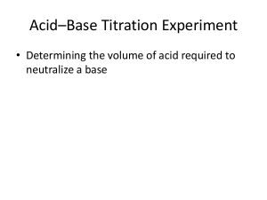 Acid-Base Titration Lab Guide