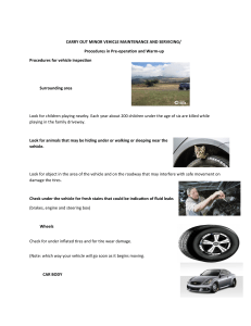 Vehicle Maintenance & Driving Manual