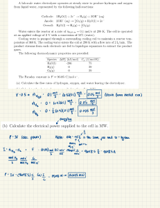 Chemical Engineering Energy Balance Analysis