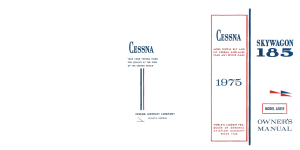 1975 Cessna A185F Skywagon Owner's Manual