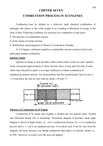 Combustion Process in SI Engines