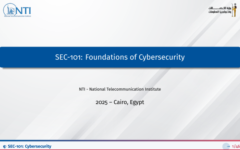 SEC-101: Foundations of Cybersecurity Course