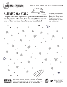 Create Your Own Constellation Activity