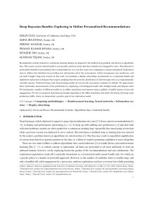 Deep Bayesian Bandits for Recommendations