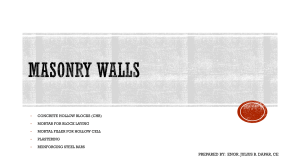 Masonry Wall Estimating Guide