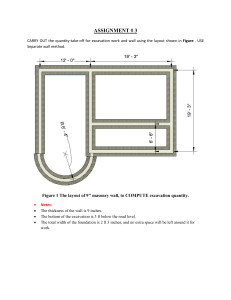 Excavation Quantity Take-off Assignment