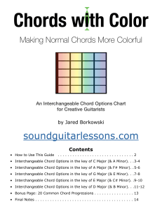 Colorful Guitar Chords Guide