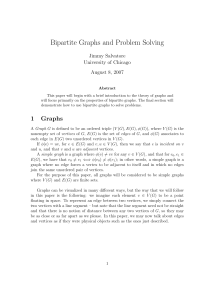 Bipartite Graphs Theory & Problem Solving