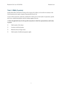 Business & Tax Law Exam SS 25