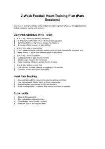 2-Week Football Heart Training Plan