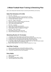 2-Week Football Heart Training & Stretching Plan