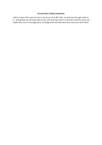 Six Word Story Competition Proposal