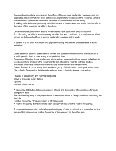 Intro to Statistics: Study Designs & Data