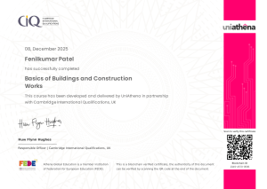 Construction Works Completion Certificate