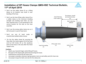 HP Hose Clamp Installation Guide