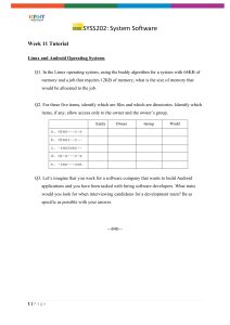 SYSS202: Linux & Android OS Tutorial