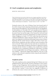 Liszt&rsquo;s Symphonic Poems and Symphonies | Cambridge Companions