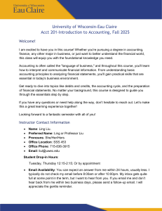 Acct 201 Syllabus UWEC Fall 2025
