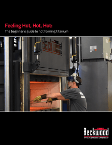 Guide to Hot Forming Titanium