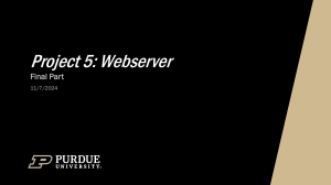 Webserver Project: HTTPS, CGI, Modules
