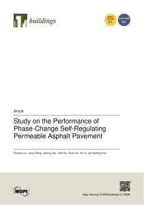 Phase-Change Asphalt Pavement Study