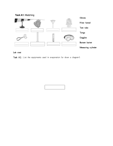 Lab Equipment Worksheet