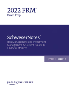 2022 FRM Part II Book 5: Risk Management & Investment
