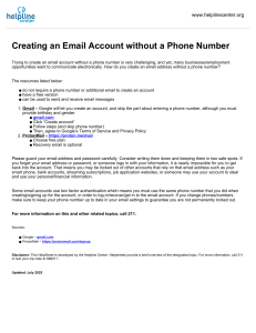 How to Create Email Without a Phone Number