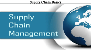 Introduction to Supply Chain Management