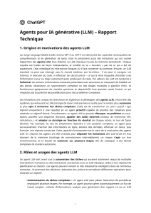 Agents LLM : Rapport sur l'Architecture