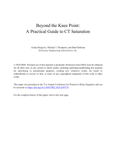 A Practical Guide to CT Saturation