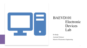 Diode IV Characteristics Lab Manual