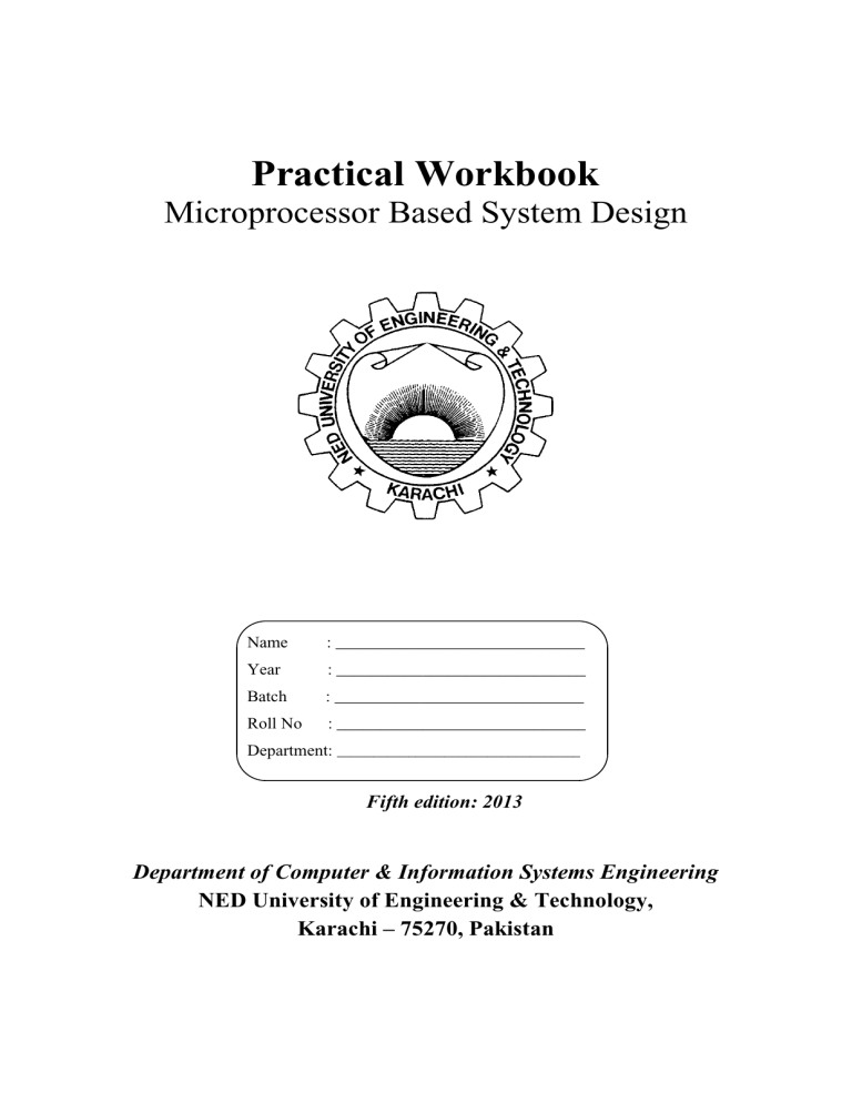 Microprocessor System Design Workbook