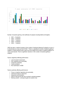 5-Year CSEC Results Analysis Report