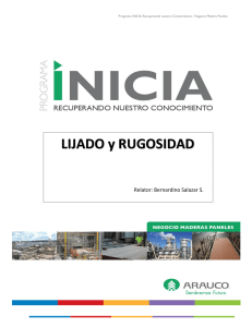 Gu&iacute;a de Lijado y Rugosidad en Paneles de Madera