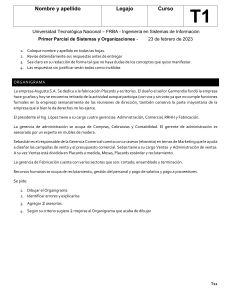 Examen Parcial Sistemas y Organizaciones UTN