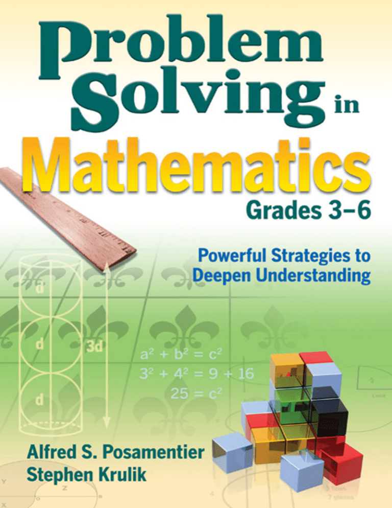 Problem Solving in Mathematics Grades 3-6
