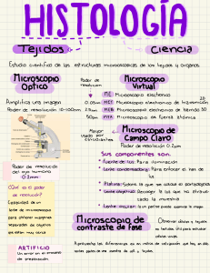 Biolog&iacute;a Celular: Microscop&iacute;a y Estructura Celular
