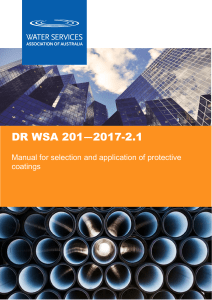 WSAA Manual for Protective Coatings 2017