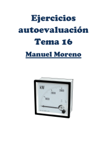 Ejercicios Medida El&eacute;ctrica Tema 16