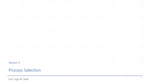 Process Selection in Operations Management