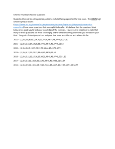 CHM 30 Chemistry Final Exam Review