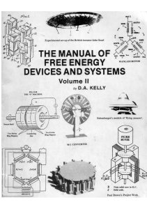 Free Energy Devices Manual