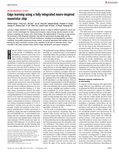 Memristor Chip for On-Chip Edge Learning