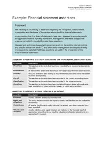 Financial Statement Assertions Guide