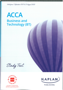 ACCA Business & Technology Study Guide
